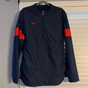 Nike Zip Quarter Red Navy